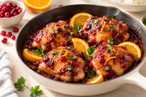 Cranberry Orange Glazed Chicken