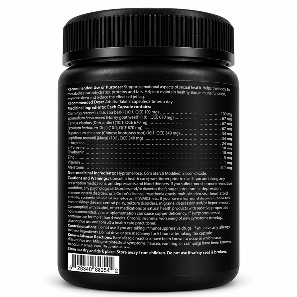 Natrihealth Sexual Health Plus | Collagen peptide+Maca+Goji | Support Prostate Health, Enhances male sexual function, alleviates discomfort caused by prostate enlargement, such as frequent urination, urgency, and nocturia | 60 veggie capules