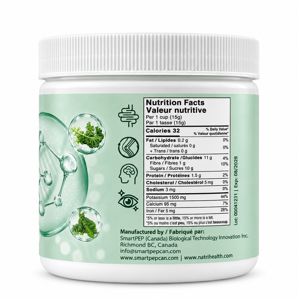 Natrihealth Freeze-Dried Pea Peptide Snacks 60g| Kale, Spinach & Broccoli | Pea Protein for Muscle Building & Skin Health, Spinach & Kale Snacks for Immune Support, Detox & Wellness| Super Greens & Plant-Based Protein