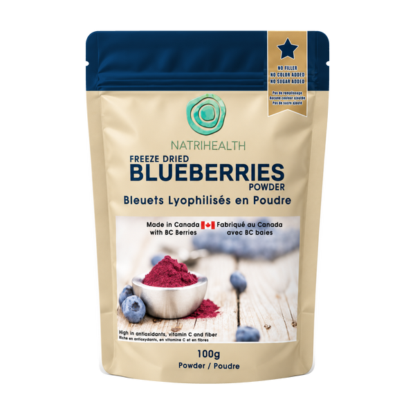 Freeze-Dried Blueberry Powder 100% Real Fruit