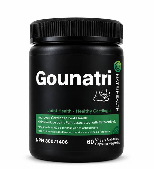 Natrihealth Gounatri | All-Natural Joint Protection & Uric Acid Support Supplement | Collagen Peptide + Herbal formulation, Fast-Absorbing | Balances Acidity, Natural Uric Acid Support Supplement, out Relief and Joint Pain Support | 60 Veggie Capsules
