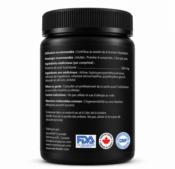 Natrihealth Sober Up | Corn Oligopeptide | Fast Alcohol Detox, Liver Protection, Supports Healthy Blood Pressure & Metabolism | 60 Tablets