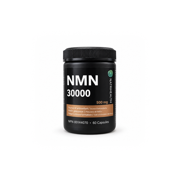 Natrihealth NMN 500mg NAD+ Booster | 60 Veggie Capsules | Ultra-Pure Nicotinamide Mononucleotide for Cellular Energy & Longevity | NAD+ Booster for Enhanced Energy and Longevity with NMN, High-Potency NMN Supplement for DNA Repair and Metabolic Health